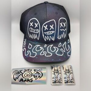 JOEY MARS Autographed Custom Northern Lights Hat, Snapback Trucker Hat, Artwork​